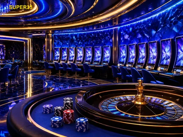 Tampilan beranda permainan arcade